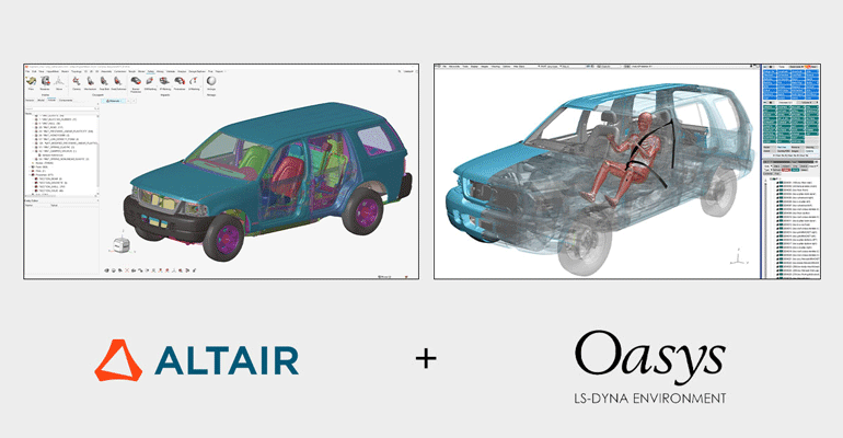 Altair y Oasys establecen un acuerdo para redefinir el preprocesamiento en simulaciones de choques y seguridad