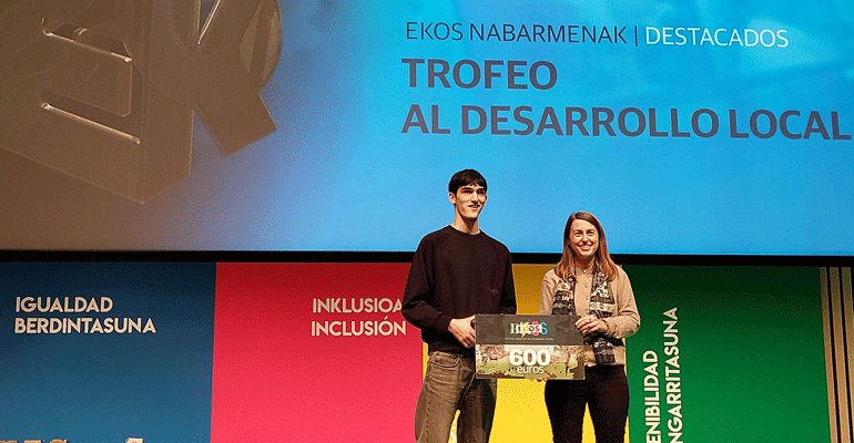 IZAR premia el desarrollo local en el 2º Festival EKOS que acerca la Economía Social a la juventud