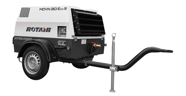 Rotair presenta la MDVN30 Eco5, un compresor de aire portátil potente, compacto y eficiente